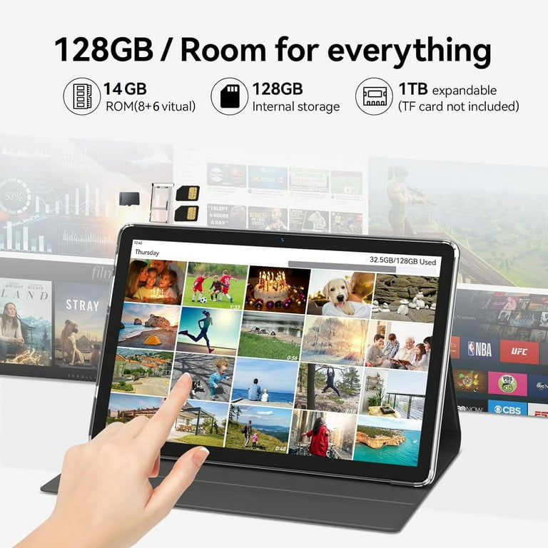 タブレット　Android15 128G 75000mAh Amazon.com : Android 15 Tablet, 10 Inch 18GB RAM+128GB ROM