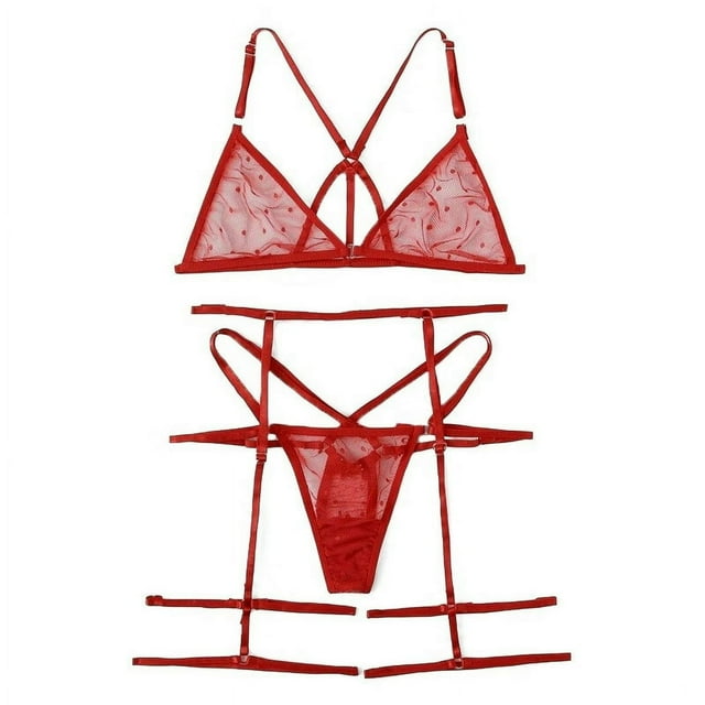 Lingerie Plus Size Dentelle Lingerie Jarretière Polyester Lingerie Femmes