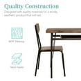 thumbnail image 6 of Best Choice Products 6-Piece 55in Modern Home Dining Set w/ Storage Racks, Rectangular Table, Bench, 4 Chairs - Brown, 6 of 7
