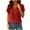 Red, variant on Henley Shirts for Women Dressy Casual Summer Short Sleeve Button V Neck Textured Knit Tunic Blouse Loose Lightweight Comfy Workout Tees Shirt Tops Red XL