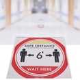 thumbnail image 4 of 5pcs / Bag Distance Warning Floor Sticker Safety Distance Sign Decal for Store Hospital#7, 4 of 10