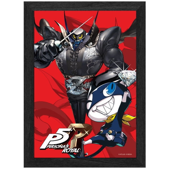 Pixel Frames Plax Persona 5 Royal - Morgana Mona 10"x12" Lenticular 3D Art
