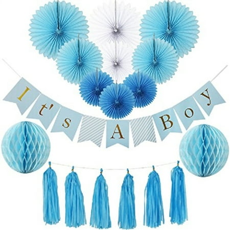 Baby Shower Decorations For Boy Kit Ita S A Boy Banner Tissue