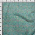 thumbnail image 3 of oneOone Georgette Viscose Turquoise Green Fabric Batik Diy Clothing Quilting Fabric Print Fabric By Yard 42 Inch Wide - R6, 3 of 4