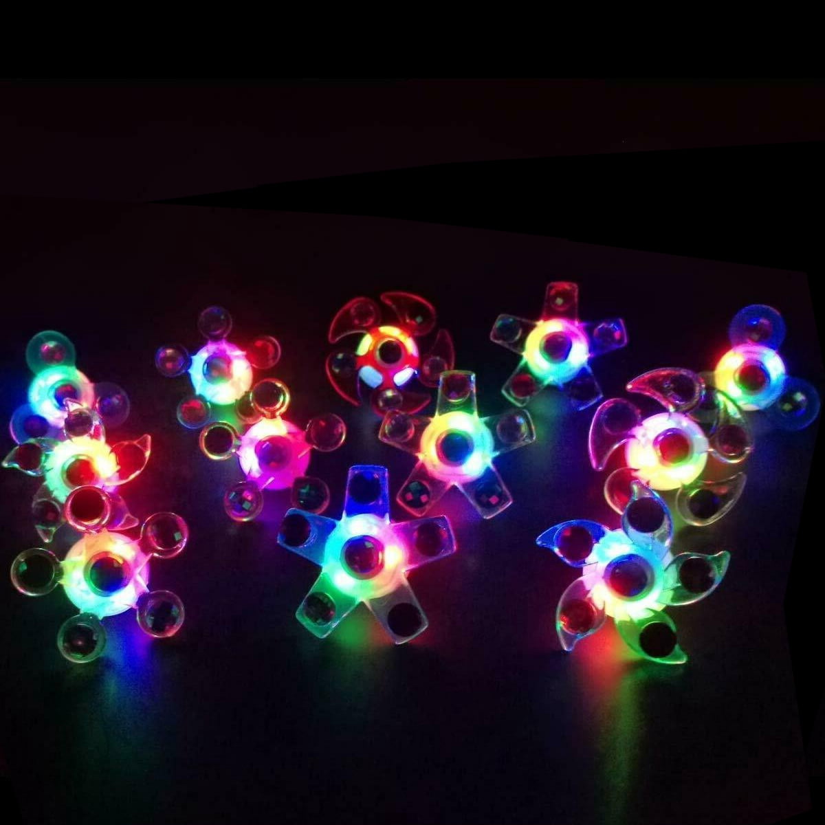 Kids Party Favors Goodie Bag Stuffers 18 PSC Light Up Fidget Finger Toy Pack for Kids Birthday Halloween Christmas Valentines Easter Party Favors