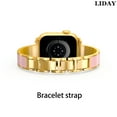 thumbnail image 4 of LIDAY Fashion Stainless Band Compatible with Apple Watch Bands 40mm 38mm 41mm 44mm 45mm 42mm 49mm Women,Stainless Steel Metal Strap Dressy Bracelet Wristband for iWatch Series 9 8 7 6 5 4 3 2 1 Ultra, 4 of 5