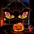thumbnail image 5 of Halloween Decorations Spooky Eyes Lights, 21 Inch Large Wooden Halloween Window Eye Lights with 7 Color Modes and USB/Battery Operated for Home, Wall, Window, Trees Halloween Décor, 5 of 9
