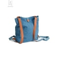 thumbnail image 3 of Gustave Women Canvas Tote Shoulder Bag Casual Vintage Crossbody Hobo Bags Convertible Backpack Purse Large Capacity Rucksack Handbag for Travel School "Blue", 3 of 12
