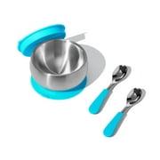 Baby Bowl + Storage Lid + 2 Spoons | Stainless Steel & Silicone