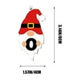thumbnail image 3 of Kezqiaxn Christmas Tree Decoratiosn Santa Gnome 26 Letter Hanging Ornament Personalized Christmas Letter Name Ornament Personalized Initial Name Ornament for Holiday New Year O White, 3 of 6