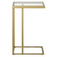 thumbnail image 6 of Evelyn&Zoe Alexis 16" Wide Rectangular Side Table, Brass, 6 of 9