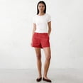 thumbnail image 6 of Bermuda Shorts for Women Summer Cargo Shorts Mid Rise Mini Length with Pockets and Belt Loops Hiking Travel Clothes, M, 6 of 6