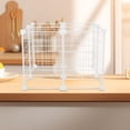 thumbnail image 4 of Mobutofu Refrigerator Storage Divider Freezer Basket White Iron Multilayer Separation 1Pack, 4 of 8