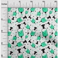 thumbnail image 2 of oneOoneVelvetSeaGreenFabricMedicalVirusSewingFabricByTheYardPrintedDiyClothingSewingSupplies58InchWide, 2 of 4
