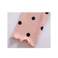 thumbnail image 5 of CradlePlanet 2 Pack Baby Toddler girl Spring Winter Thermal Legging in (Peach, Black, White), 5 of 7