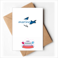 thumbnail image 1 of Fish Text Paper Art Deco Fashion Happy Birthday Greeting Cards Envelopes Blank, 1 of 3