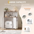 thumbnail image 5 of Gaderth Dog-Proof Modern Cat Litter Box Furniture Enclosure, Cat House with Adjustable Shelf, Charging Station, Storage & Organization Fits Most Self-Cleaning Litter Boxes, 5 of 7