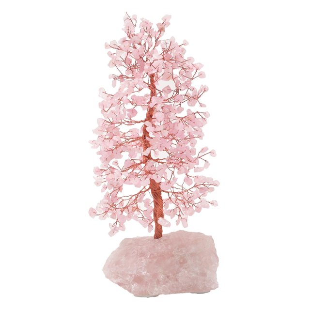 Arbre de Pierres Précieuses Quartz Rose - Love Grand