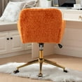 thumbnail image 5 of Jopath Home Office Chair Computer Chair,Modern Upholstered Tufted Swivel Office Chair Adjustable Desk Chair with Wheels,Orange, 5 of 7