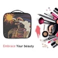 thumbnail image 6 of FORMRS Travel Makeup Bag Large Capacity Train Case Cosmetic Organizer with Adjustable Dividers, Colorful Skeleton with Cloud, 6 of 8
