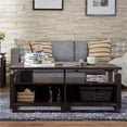thumbnail image 4 of Bowery Hill Table Basse de Rangement en Espresso, 4 of 4