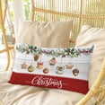 thumbnail image 4 of Christmas Balls Pillow Covers, Linen Long Throw Pillow Case, Xmas Botanical Berry Star Vintage Holiday Pillow Protector Decorative Cushion Cover for Living Room/Bedroom 24" x 36", 4 of 8