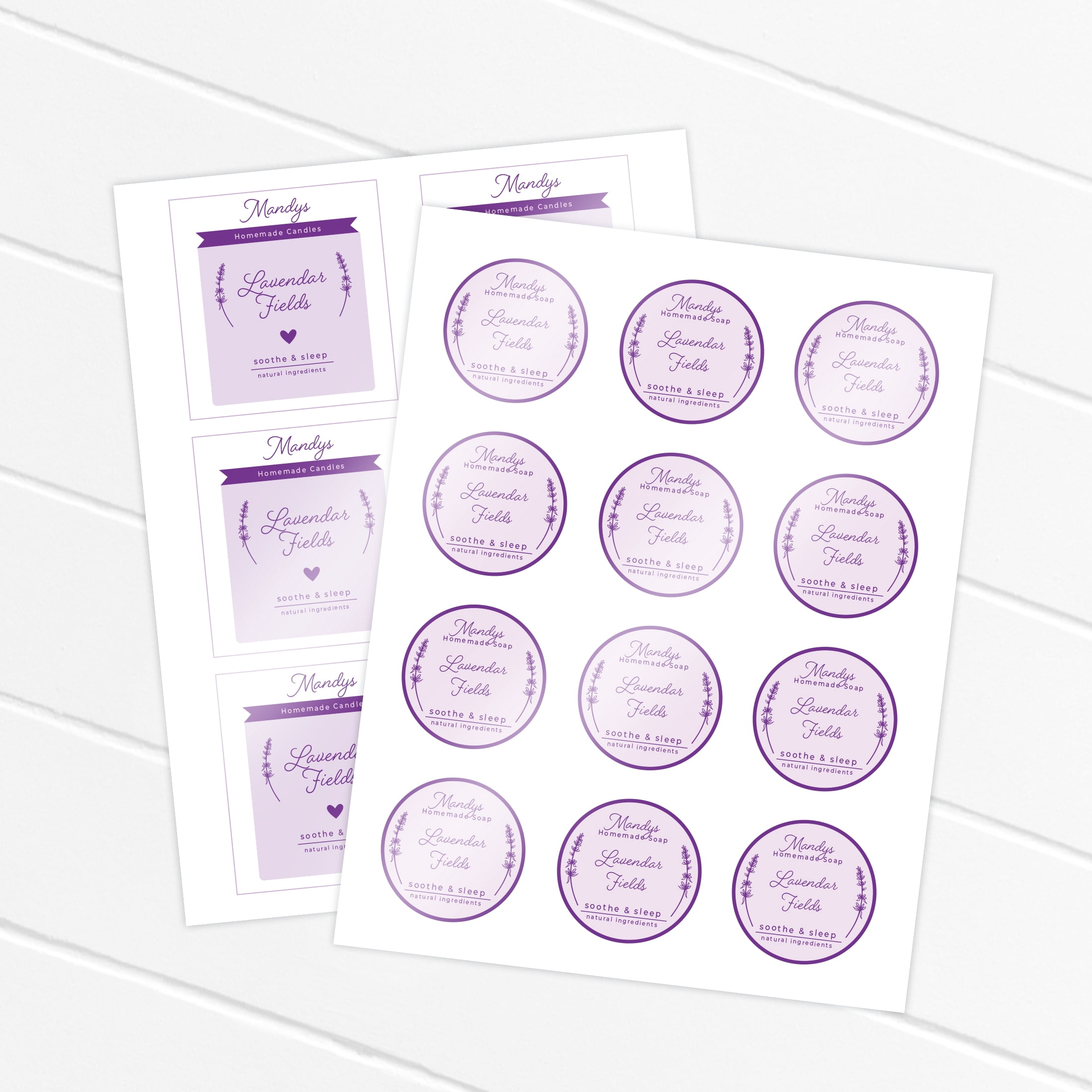Pen+Gear Gloss Sticker Paper, 10 Sheets, White, 8.5" x 11"