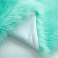 thumbnail image 5 of Mainstays Mint Faux Fur Non-Skid Fluffy Floor Rug for living room, 30"x46", 5 of 6