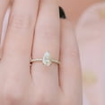 thumbnail image 4 of SOLITAIRE JEWELS 2.25CT Pear Hidden Halo Pave Moissanite Diamond Engagement Ring in 18K Solid Yellow Gold, 4 of 7