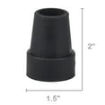 Equate Quad Cane Tips, Fits 5/8" Round Quad Canes, Black, 2 Pack