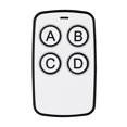 thumbnail image 2 of Huadaliy Cloning Code Car Key 4 Buttons Garage Door Gate Opener Universal 315 MHz/433MHz, 2 of 8
