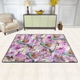 thumbnail image 2 of SKYSONIC 36x24in Flowers Hummingbirdbirds Area Rug, Spring Bird Non-Slip Floor Carpet for Indoor Living Dining Room Bedroom, 2 of 7
