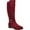 Wine Faux Suede, variant on Collection Cate Size US 6.5 M Women's Western Riding Boots Black