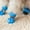 Blue, variant on 4pcs Antiskid Puppy Shoes Pet Protection Soft-soled Pet Dog Shoes Winter Prewalkers Soft Supplies Pet Paw Care