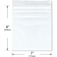 thumbnail image 2 of Plymor 7" x 8" (Pack of 500), 4 Mil Heavy Duty Zipper Reclosable Plastic Bags, 2 of 3