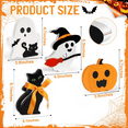 thumbnail image 3 of XKDOUS 4 PCS Cute Halloween Decorations Indoor, Wooden Tiered Tray Decor, Halloween Table Sign Decorations, Black Cat, Ghost, Pumpkins,Witch for Party Home Decor, 3 of 8