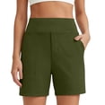 thumbnail image 2 of Htrmlpk Summer Board Shorts for Women's Bermuda Short Outdoor Work Shorts Jogging Walkshort Pocket Women's Shorts High Waisted Running Yoga Shorts Summer Casual Shorts with Pockets, 2 of 8