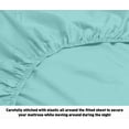 thumbnail image 3 of Milan Collection 1000 Thread Count 100% Cotton Deep Pocket Sheet Set (King, Aqua), 3 of 5