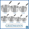 thumbnail image 6 of GRIDMANN 10 Qt Tapered Aluminum Sauce Pan with Silicone Handle, NSF Professional Cookware, 6 of 7