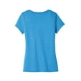 thumbnail image 4 of District Women'S Very Important Tee V-Neck Dt6503, DT6503 ,Heathered Bright Turquoise, XXL, 4 of 4