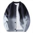 thumbnail image 2 of gbyLJF Knitted Cardigan for Men Gradient Button Up Long Sleeve Sweater Jackets Casual Soft Comfy Round Neck Coats, 2 of 5