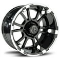 thumbnail image 2 of Fairway Alloys Sixer Wheels 12" 215x35-12 Cruze Tires E-Z-GO & Club Car, 2 of 4