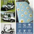 thumbnail image 6 of Charming Flowers Golf Cart Front Bench Cover 51" x 31" for EZGO Club Car Yamaha Soft Towel Seat Protector, 6 of 8