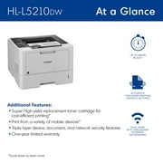Brother HLL5210DW Business Monochrome Laser Printer