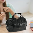 thumbnail image 5 of Unique Bargains Makeup Bag Large Capacity PU Travel Cosmetic Bag for Women Toiletry Bag Waterproof and Durable Make Up Bag with Multiple Compartments Black, 5 of 7