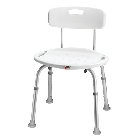 Carex Adjustable Bath & Shower Chair with Back