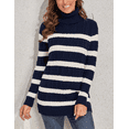 thumbnail image 5 of PrettyGuide Women's Sweater Crewneck Cable Knit Long Sleeve Pullover Tops, 5 of 7