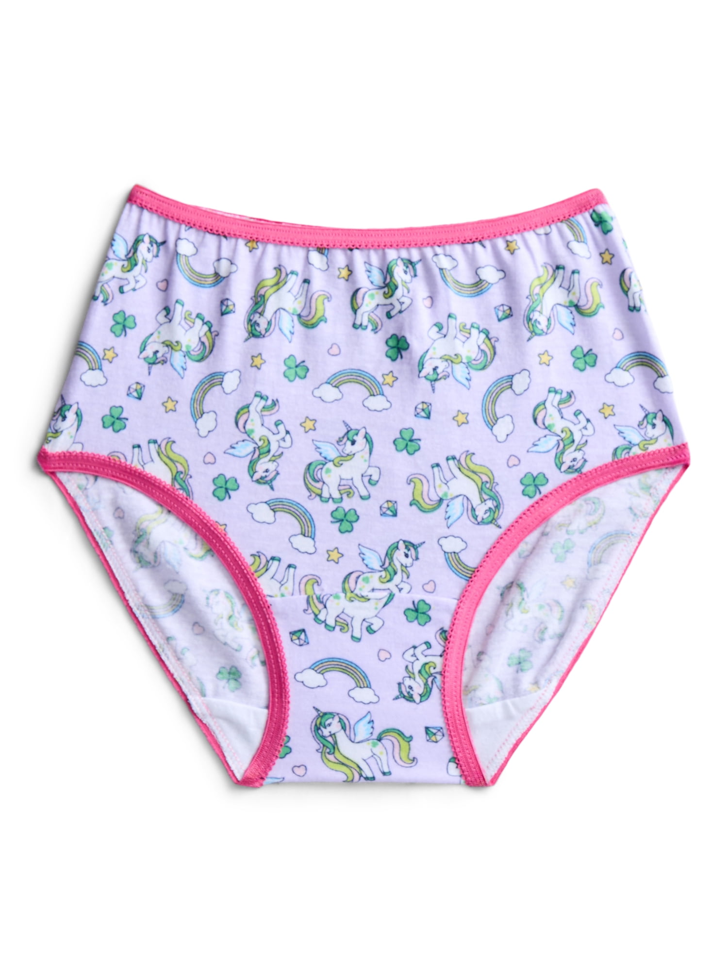St Patrick's Day Girls Cotton Underwear Briefs from Way To Celebrate, 5-Pack, Sizes S-XL