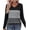 Black/Light Gray/Dark Gray, variant on Zeagoo Women's Waffle Knit Shirts Long Sleeve Dressy Casual Loose V Neck Tops Fall Trendy