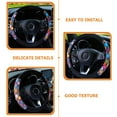 thumbnail image 4 of CENL Custom Steering Wheel Covers Universal Car Wheel Cover Car Steering Wheel Cover, 4 of 9